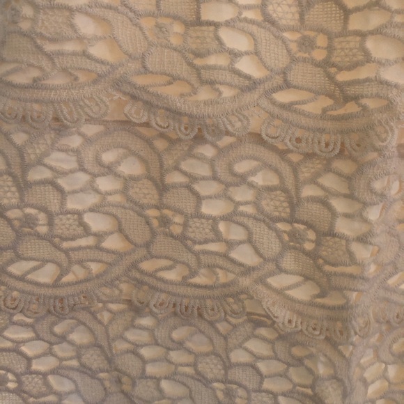 LOFT White/Cream Lace Skirt - Picture 3 of 6